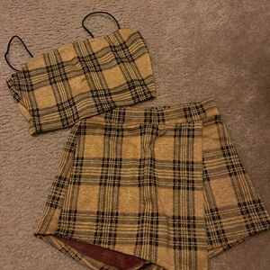 Crop top skort set